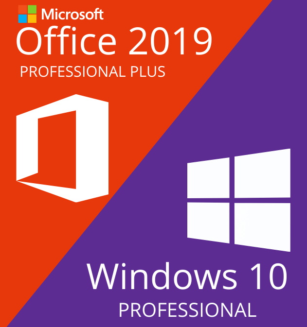 Licenza Windows 10 PRO + Office 2019 PRO PLUS per 1 PC - Download digitale