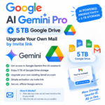 Google Gemini Pro AI 5TB Google Drive Storage Upgrade Your Existing Gmail Account